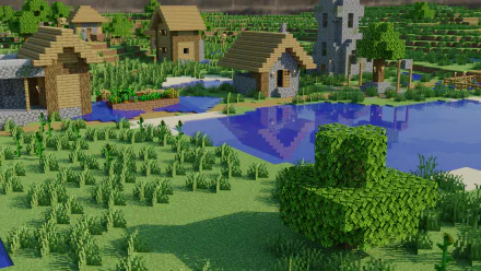  A minecraft village