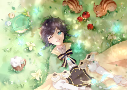 Venti (Genshin Impact) video game Genshin Impact HD Desktop Wallpaper | Background Image