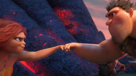 Grug (The Croods) Eep (The Croods) movie The Croods: A New Age HD Desktop Wallpaper | Background Image