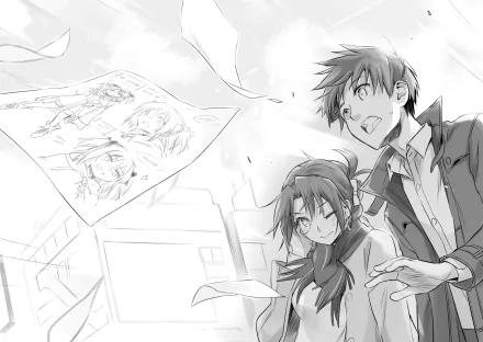 Bokutachi no Remake Kyouya Hashiba Eiko Kawasegawa Anime Remake our Life! HD Desktop Wallpaper | Background Image