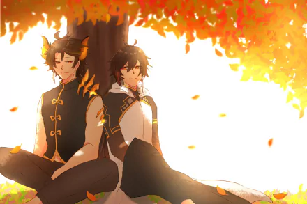 Zhongli (Genshin Impact) Rex Lapis video game Genshin Impact HD Desktop Wallpaper | Background Image