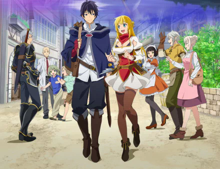 Gonze (Banished from the Hero's Party) Albert (Banished from the Hero's Party) Tanta (Banished from the Hero's Party) Nao (Banished from the Hero's Party) Gideon Ragnason Red (Banished from the Hero's Party) Rit (Banished from the Hero's Party) Anime Banished from the Hero's Party HD Desktop Wallpaper | Background Image