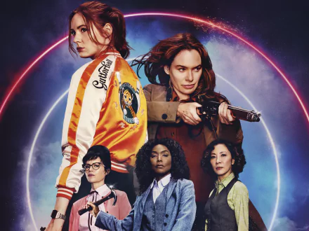 Michelle Yeoh Angela Bassett Carla Gugino Lena Headey Karen Gillan movie Gunpowder Milkshake HD Desktop Wallpaper | Background Image
