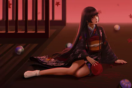 Ai Enma kimono Anime Jigoku Shōjo HD Desktop Wallpaper | Background Image