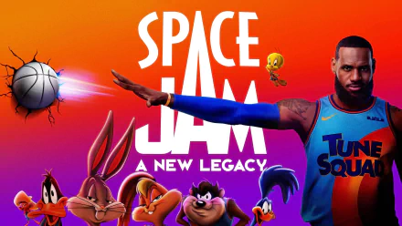 Tasmanian Devil (Looney Tunes) Speedy Gonzales Tweety Lola Bunny LeBron James Daffy Duck Bugs Bunny movie Space Jam 2 HD Desktop Wallpaper | Background Image