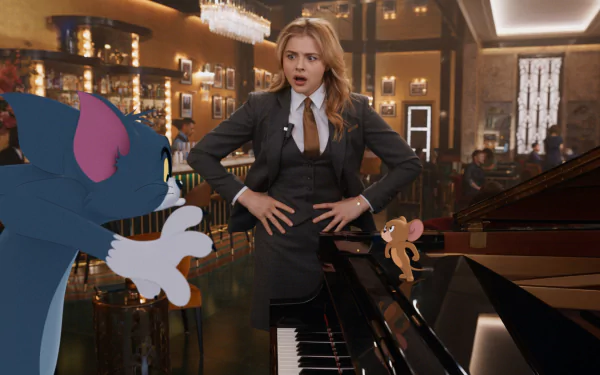 Chloë Grace Moretz Jerry (Tom and Jerry) Tom (Tom and Jerry) movie Tom & Jerry HD Desktop Wallpaper | Background Image