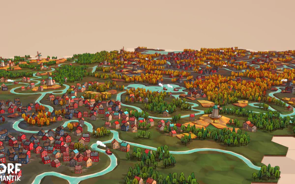 video game Dorfromantik HD Desktop Wallpaper | Background Image