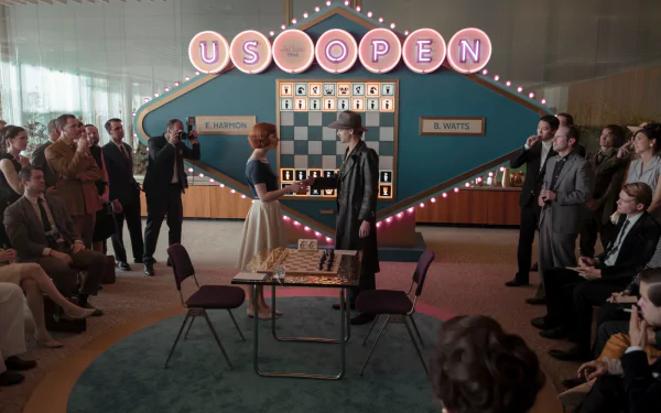 Thomas Brodie-Sangster Beth Harmon Anya Taylor-Joy TV Show The Queen's Gambit HD Desktop Wallpaper | Background Image