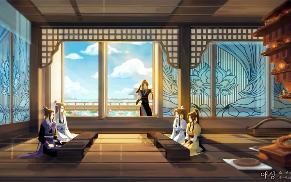 Wei Wuxian Jin Ling Lan Sizhui Lan Wangji Jiang Cheng Anime Mo Dao Zu Shi HD Desktop Wallpaper | Background Image