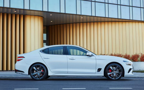  White 2021 Genesis G70 3.3T Sport