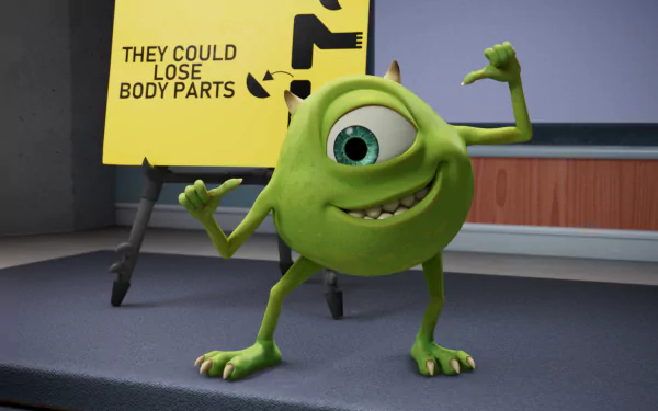 Mike Wazowski TV Show Monsters at Work HD Desktop Wallpaper | Background Image