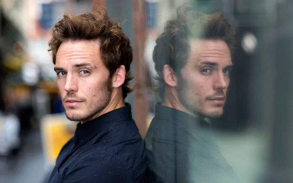 English actor reflection Celebrity Sam Claflin HD Desktop Wallpaper | Background Image