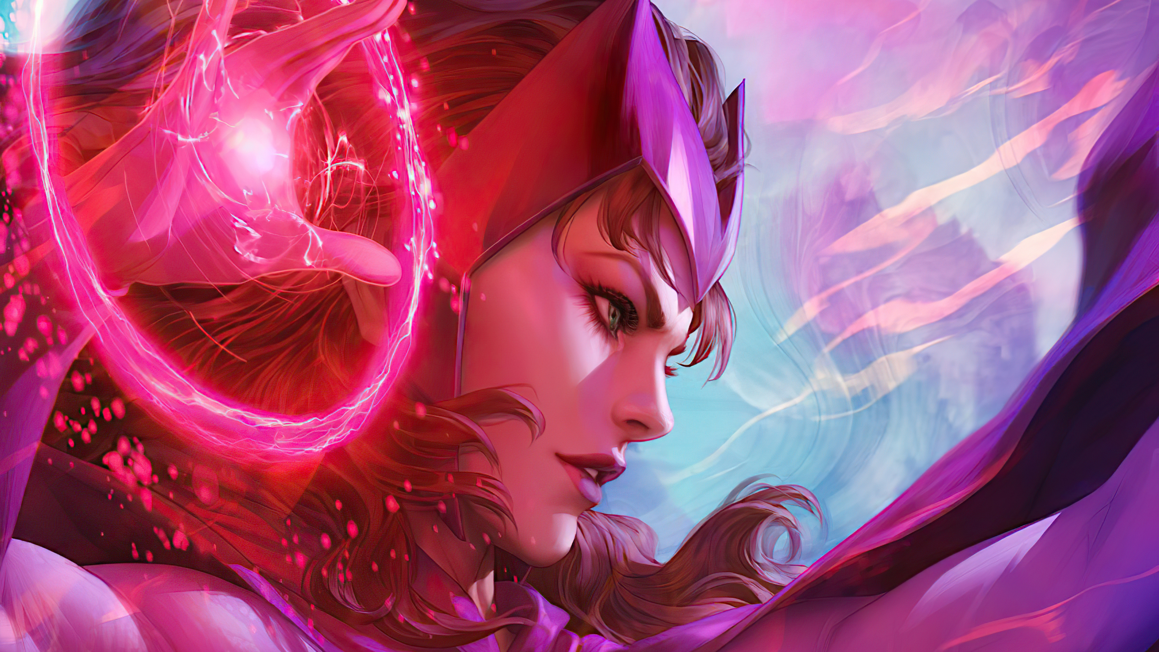 Scarlet Witch Cartoon Wallpapers  Top Free Scarlet Witch Cartoon  Backgrounds  WallpaperAccess