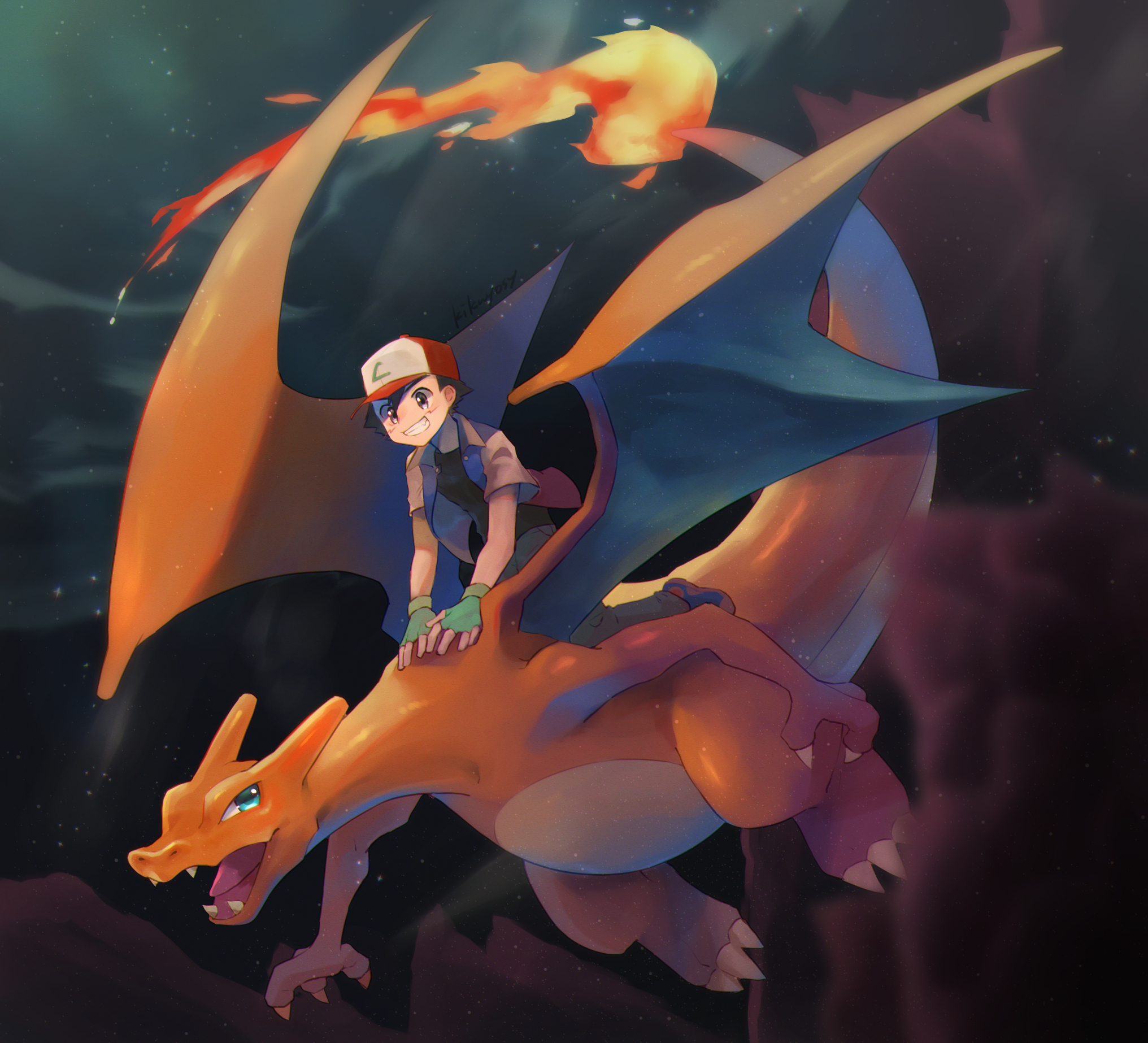 Charizard Ash Ketchum Pokemon Charizard Pokemon Funko Pop 843 Signed Charizard Ash Ketchum Pokemon Charizard Pokemon Funko Pop 843 Signed