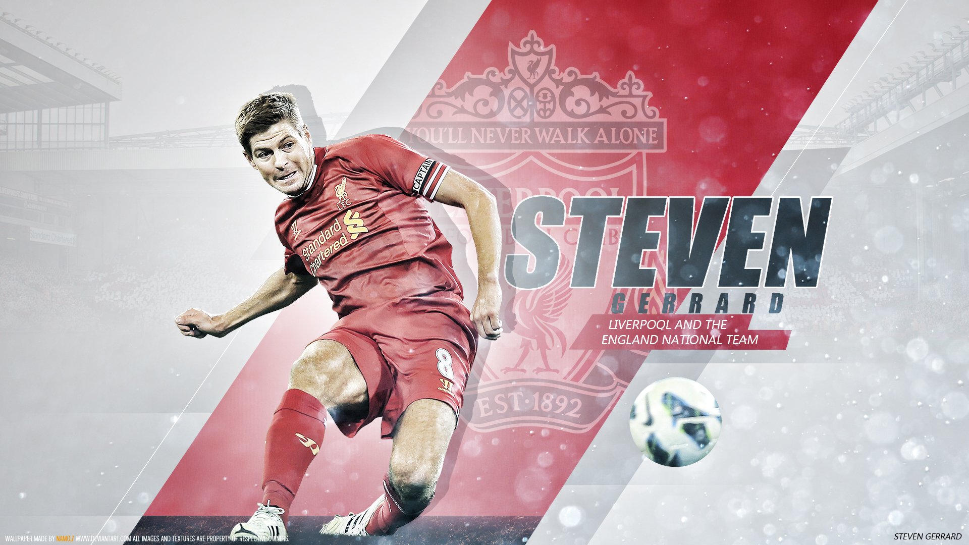 Steven Gerrard Hd Wallpaper Background Image 1920x1080