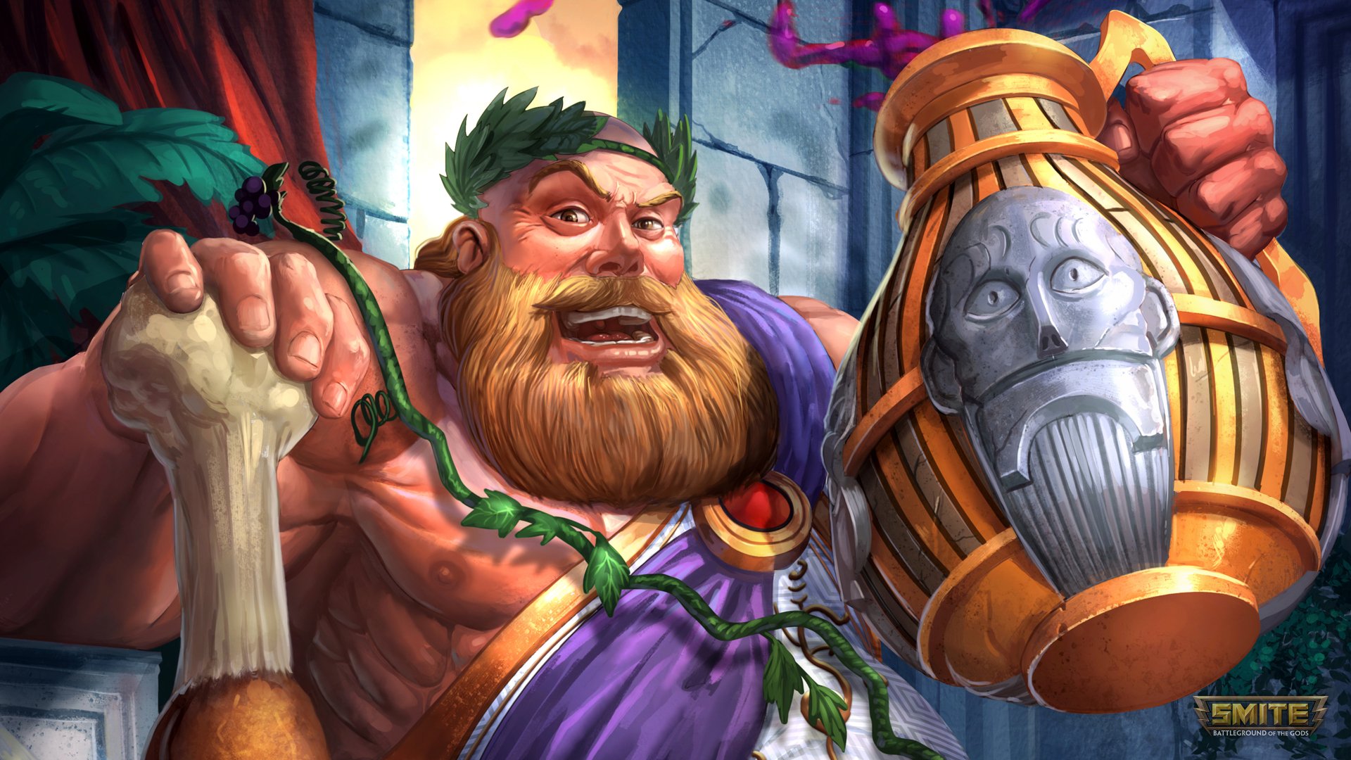 Download Bacchus (Smite) Video Game Smite 4k Ultra HD Wallpaper