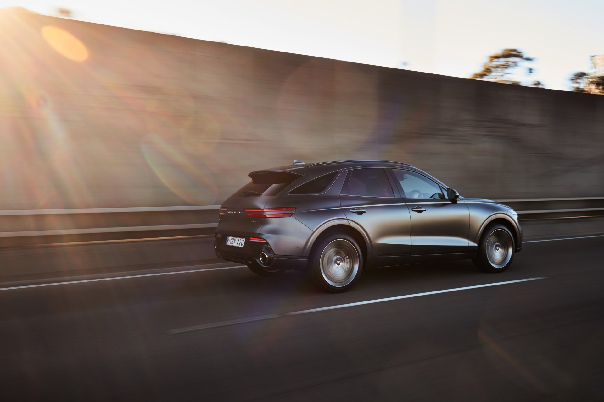 Download SUV Vehicle Genesis GV70 8k Ultra HD Wallpaper