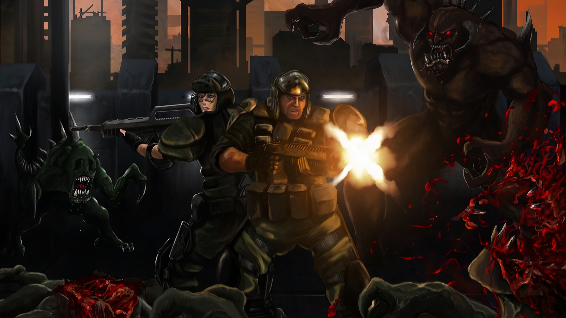 Download Video Game Brutal Fate 4k Ultra HD Wallpaper