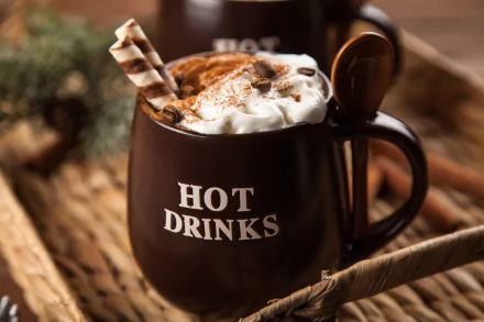 cup food hot chocolate HD Desktop Wallpaper | Background Image