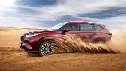 SUV vehicle Toyota Highlander Hybrid HD Desktop Wallpaper | Background Image