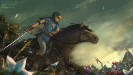 Link video game The Legend of Zelda: Breath of the Wild HD Desktop Wallpaper | Background Image