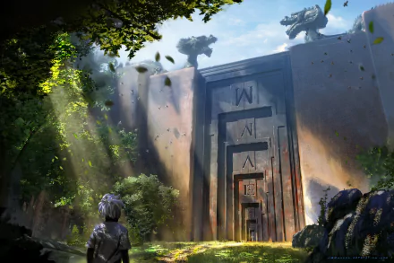 fantasy building gate HD Desktop Wallpaper | Background Image