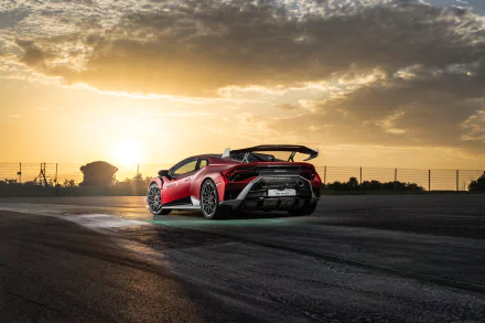 supercar vehicle Lamborghini Huracán STO HD Desktop Wallpaper | Background Image