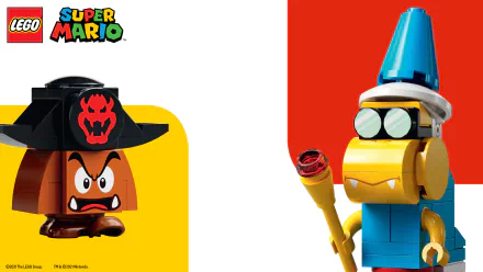  Goomba and Kamek in Lego Super Mario