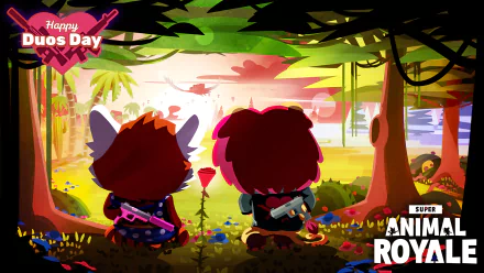 video game Super Animal Royale HD Desktop Wallpaper | Background Image