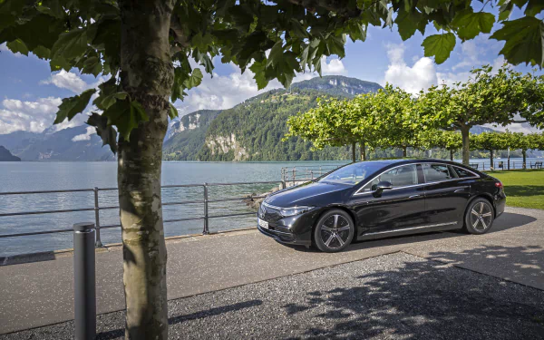  Black 2021 Mercedes-Benz EQS 580 4MATIC (V297)