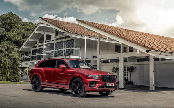  Red Bentley Bentayga Hybrid "First Edition"