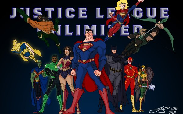 TV Show Justice League Unlimited Justice League Superman Batman Wonder Woman Flash Barry Allen Green Lantern John Stewart Martian Manhunter Hawkgirl Shayera Hol Green Arrow Supergirl Oliver Queen Aquaman Doctor Fate Diana of Themyscira J'onn J'onzz HD Wallpaper | Background Image