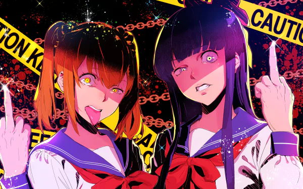 Pipimi (Pop Team Epic) Popuko (Pop Team Epic) Anime Pop Team Epic HD Desktop Wallpaper | Background Image