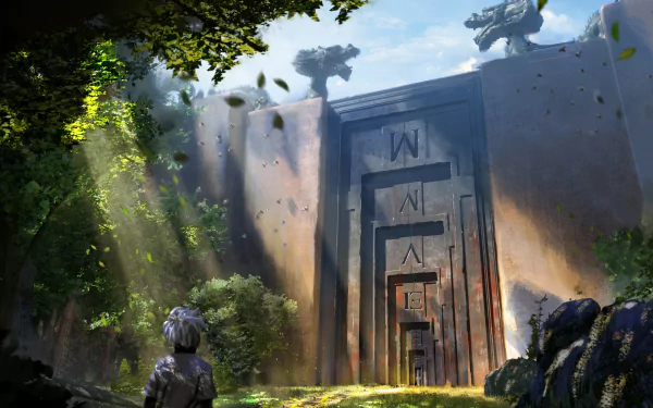 fantasy building gate HD Desktop Wallpaper | Background Image