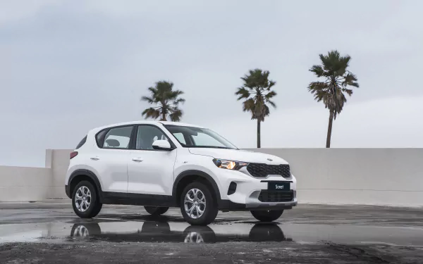 SUV vehicle Kia Sonet LX HD Desktop Wallpaper | Background Image