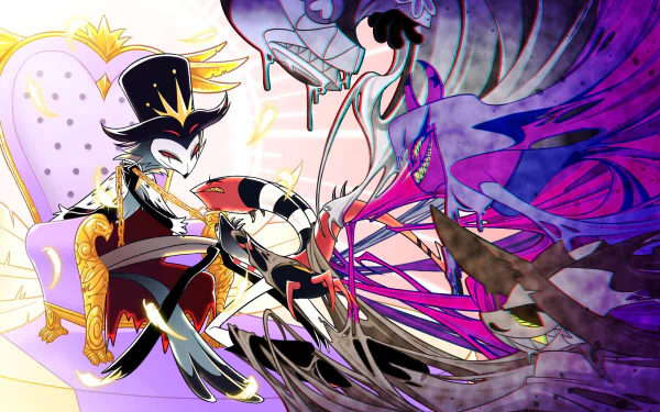 Striker (Helluva Boss) Stolas (Helluva Boss) Robo Fizz (helluva Boss) Blitzo (Helluva Boss) TV Show helluva boss HD Desktop Wallpaper | Background Image