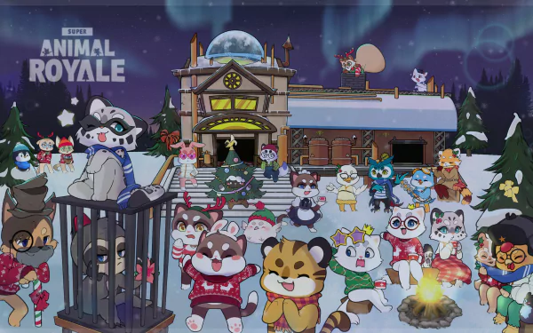 video game Super Animal Royale HD Desktop Wallpaper | Background Image