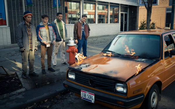 Michael Gandolfini Kyle Harvey Tom Holland Forrest Goodluck movie cherry HD Desktop Wallpaper | Background Image