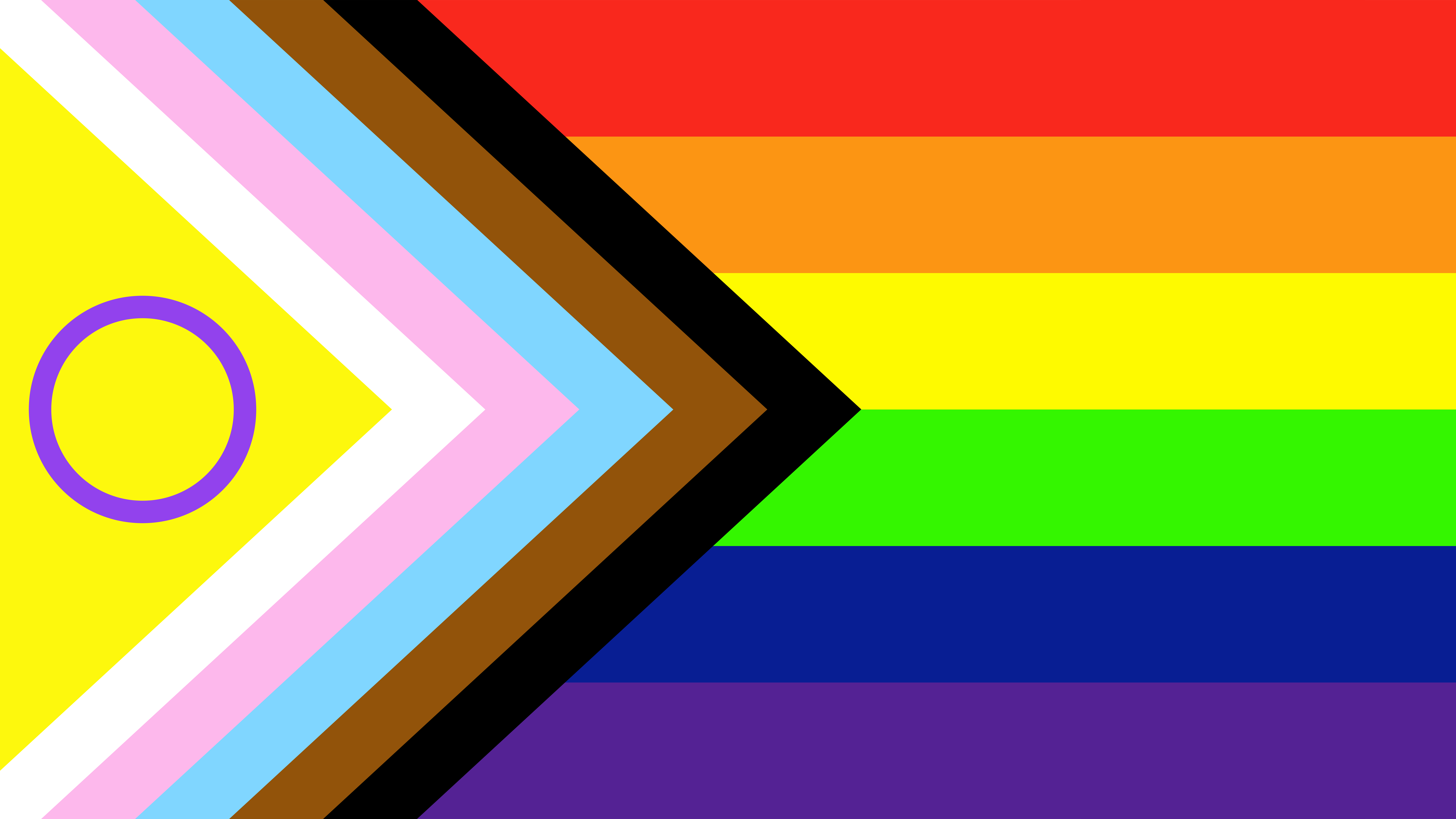 Progress Pride Flag. 
