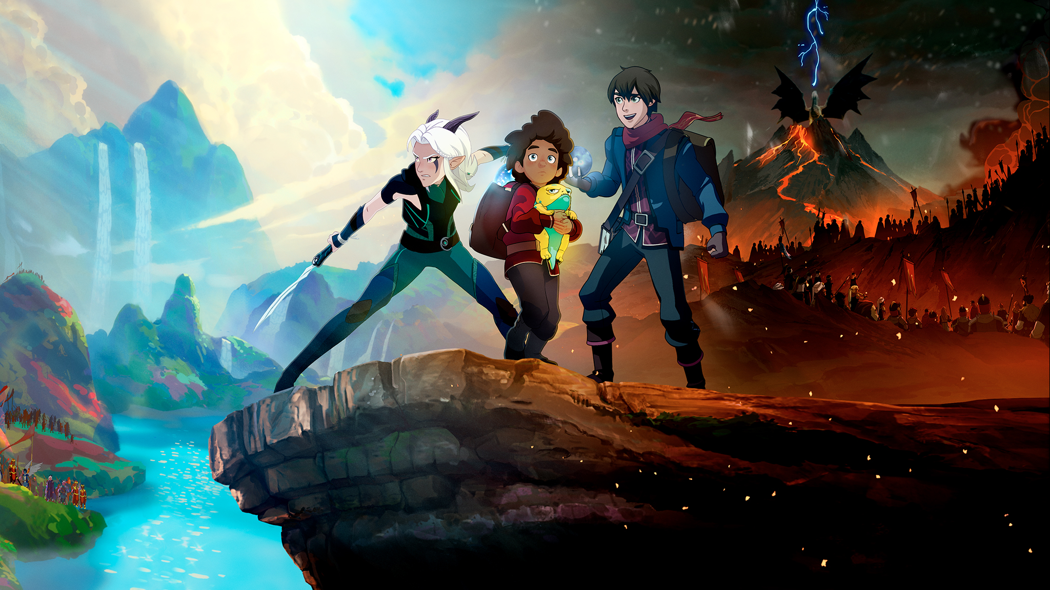 TV Show The Dragon Prince HD Wallpaper Background Image.
