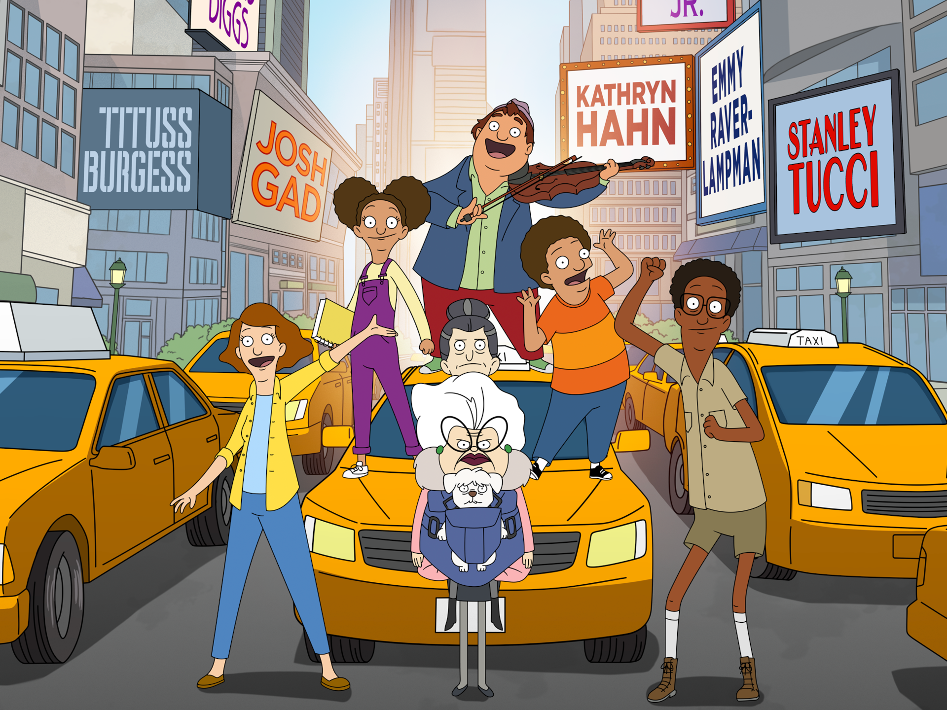 Download Cole (Central Park) Owen (Central Park) Paige (Central Park) Molly (Central Park) Bitsy (Central Park) Birdie (Central Park) TV Show Central Park (2020) HD Wallpaper