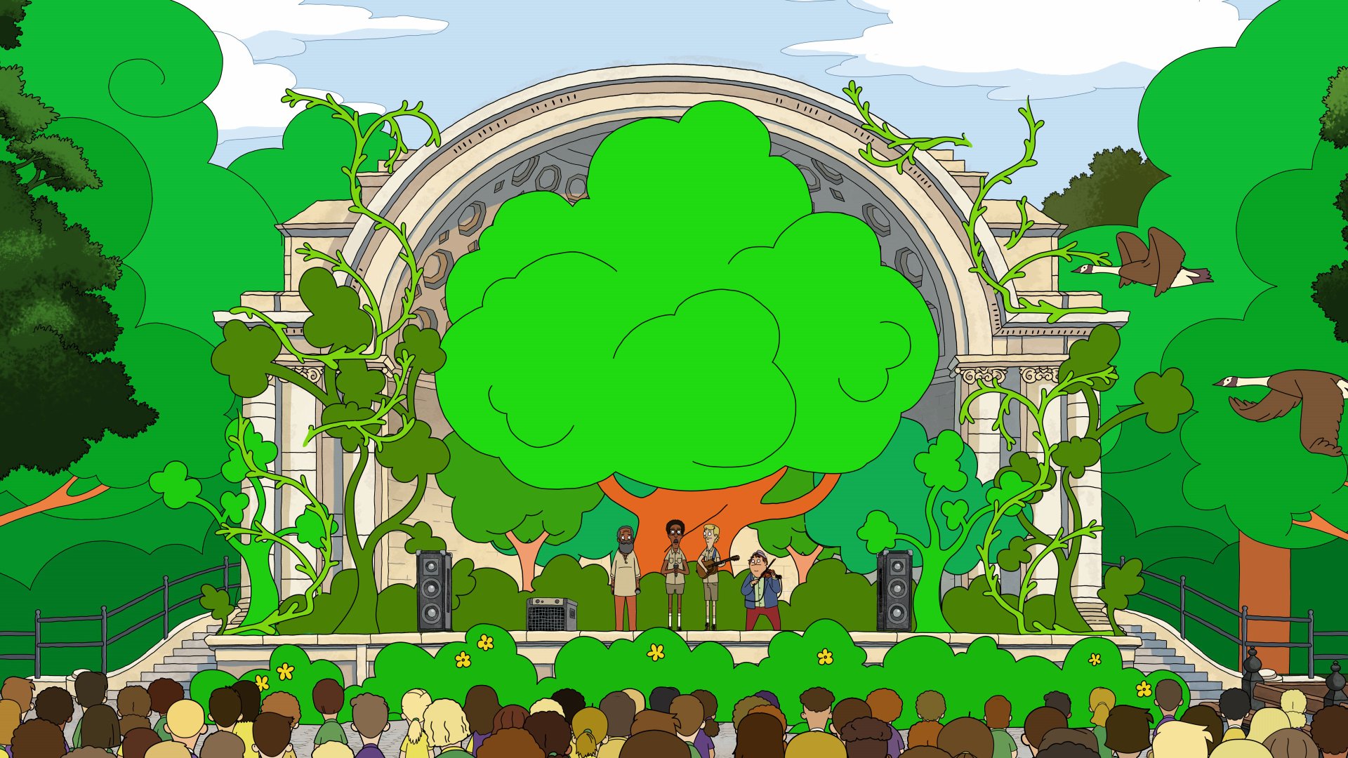 Download Owen (Central Park) Birdie (Central Park) TV Show Central Park (2020) 4k Ultra HD Wallpaper