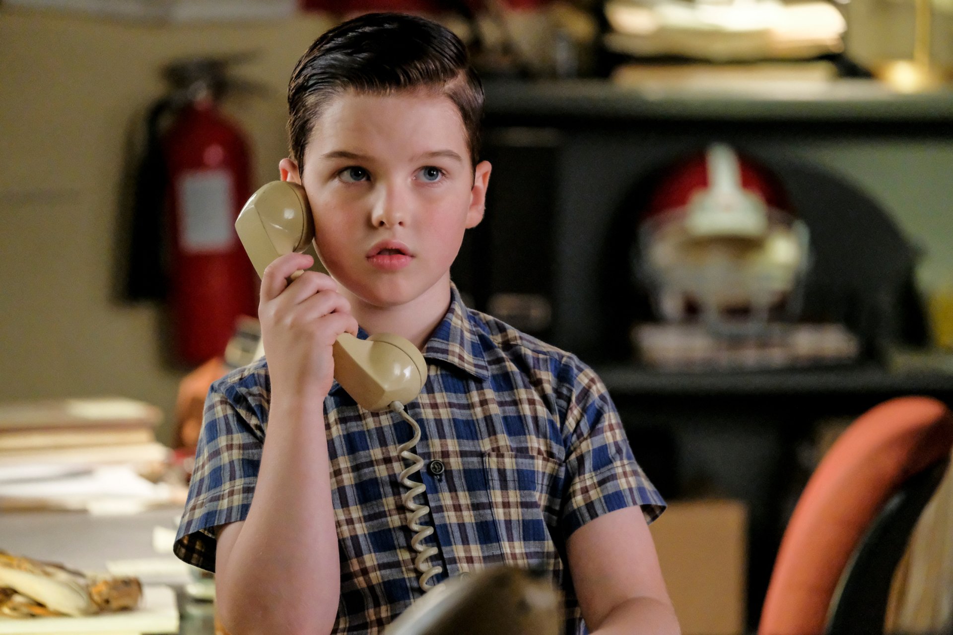 Download Sheldon Cooper Iain Armitage TV Show Young Sheldon HD Wallpaper