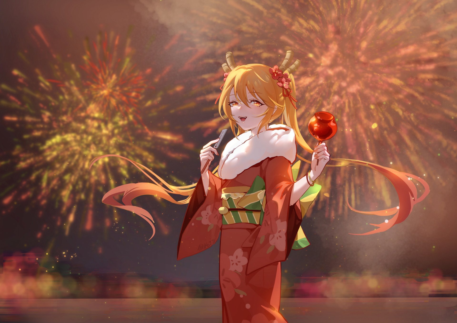 Download Tohru (Miss Kobayashi's Dragon Maid) Anime Miss Kobayashi's Dragon Maid 4k Ultra HD Wallpaper