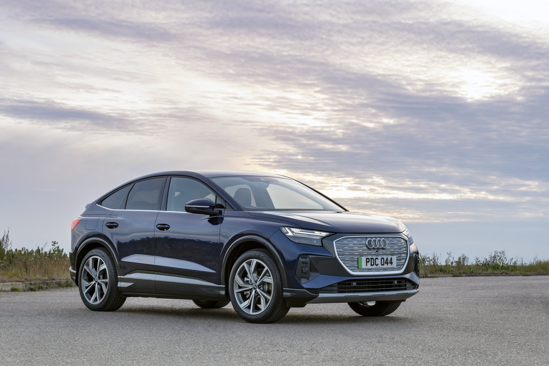 Download Electric Car SUV Audi Q4 Vehicle Audi Q4 E-tron 4k Ultra HD Wallpaper
