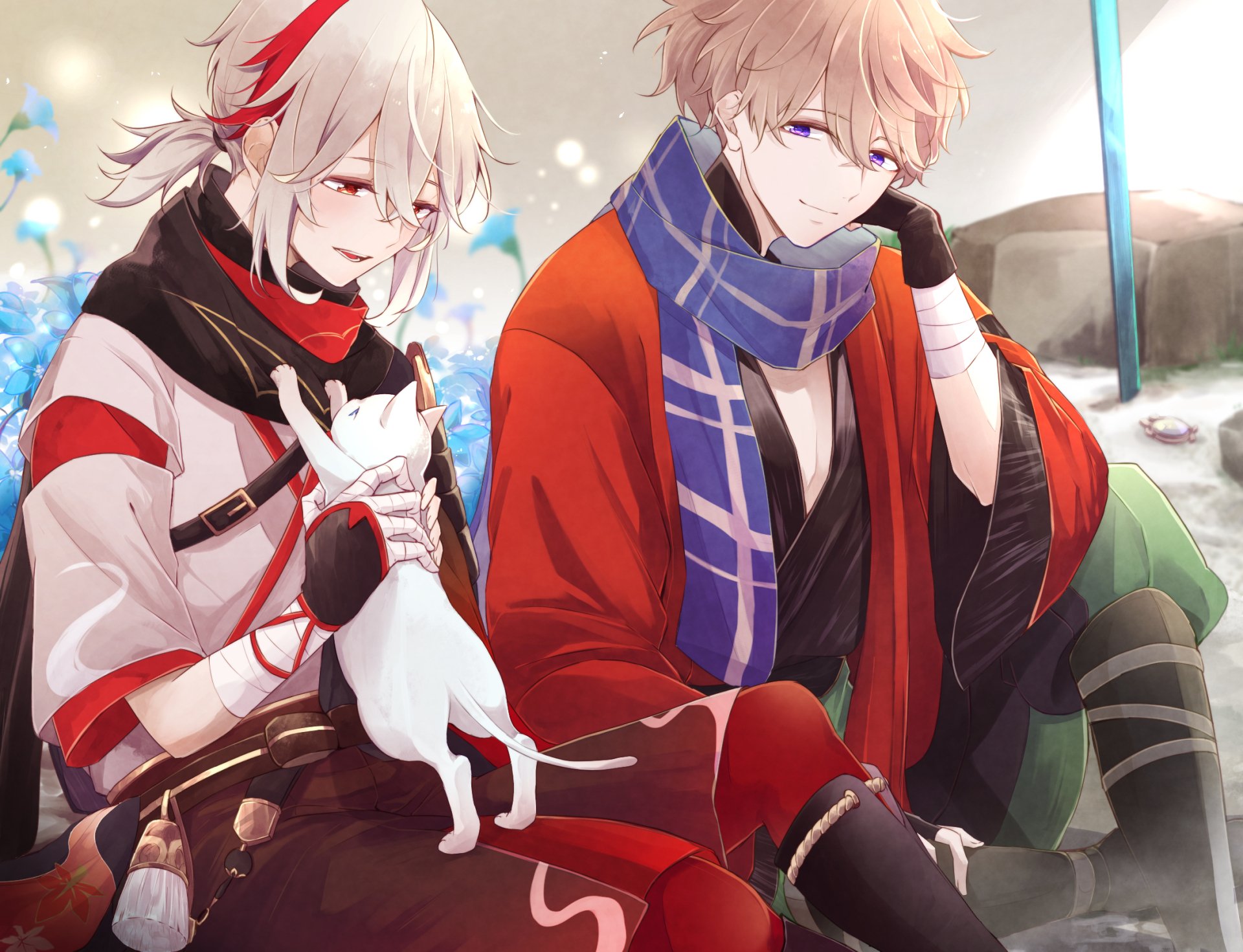 Download Sapphire (Genshin Impact) Kaedehara Kazuha (Genshin Impact) Video Game Genshin Impact HD Wallpaper