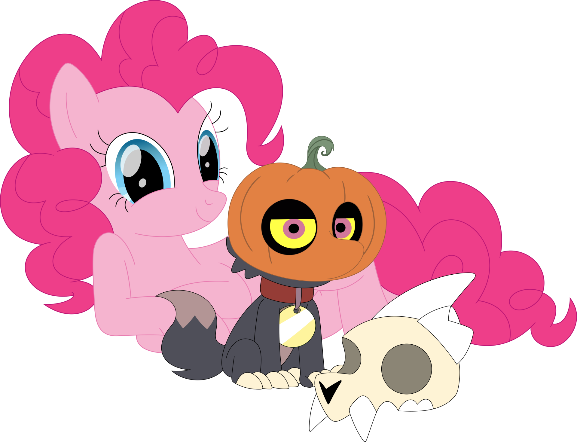 Download Pumpkin King Clawthorne Pinkie Pie TV Show Crossover HD Wallpaper by porygon2z