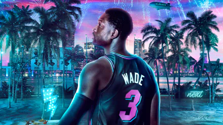 NBA 2K Dwyane Wade basketball NBA video game NBA 2K20 HD Desktop Wallpaper | Background Image