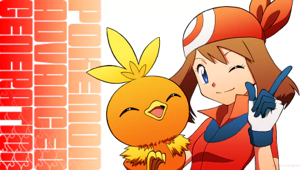 Torchic (Pokemon) May (Pokémon) Anime Pokemon HD Desktop Wallpaper | Background Image
