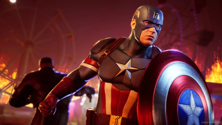 Blade (Marvel Comics) Captain America video game Marvel's Midnight Suns HD Desktop Wallpaper | Background Image